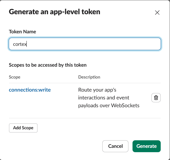 生成 App-Level Token